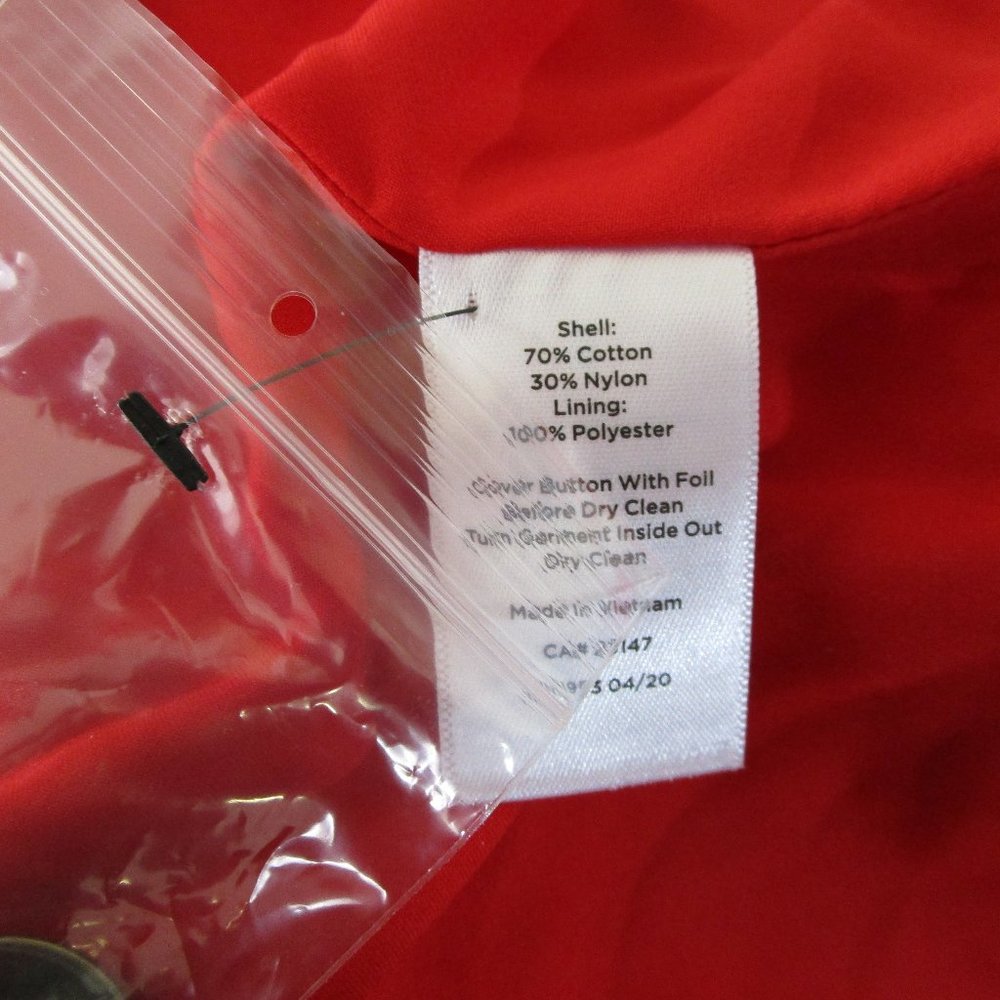 New Talbots Plus Size Petite Solid Red Military B… - image 8